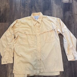 Columbia Men's Casual Button Down Shirt - Tan